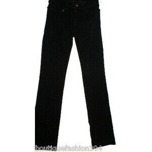 New $248 J Brand Jeans Womens Black Mid Straight Leg Velvet 805 Tall 28 Corduroy